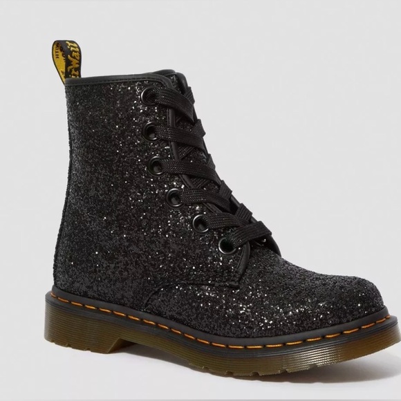 Dr. Martens Other - DR MARTENS BLACK GLITTER BOOTS SIZE US 13